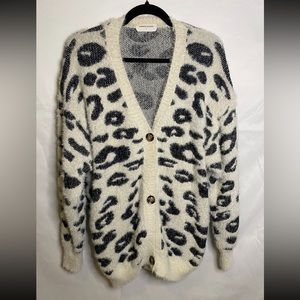 Leopard print cardigan